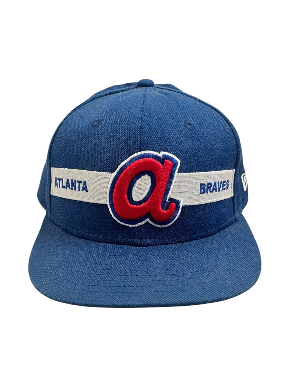 New Era Atlanta Braves Cooperstown Collection Snapback Hat MLB Retro Logo Wool
